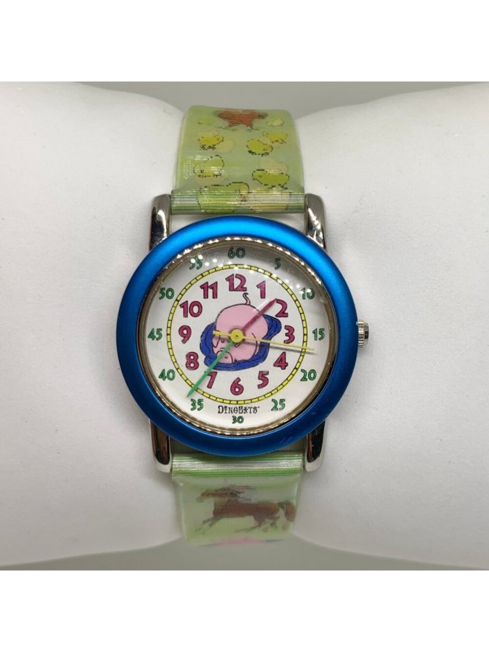 Vintage Dingbats kids watch with a fun lenticular animal themed band running